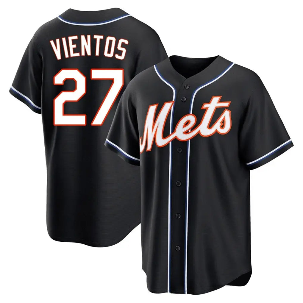 MATTH NY.Mets #27 Mark Vientos Player Black Fashion Out Game Stitched Jerseys
