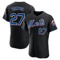 MATTH NY.Mets #27 Mark Vientos Player Black Replica Home Limited Elite Stitched Jerseys