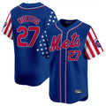 MATTH NY.Mets #27 Mark Vientos Player Royal 2025 Independence Day Vapor Premier Limited  Stitched Jerseys