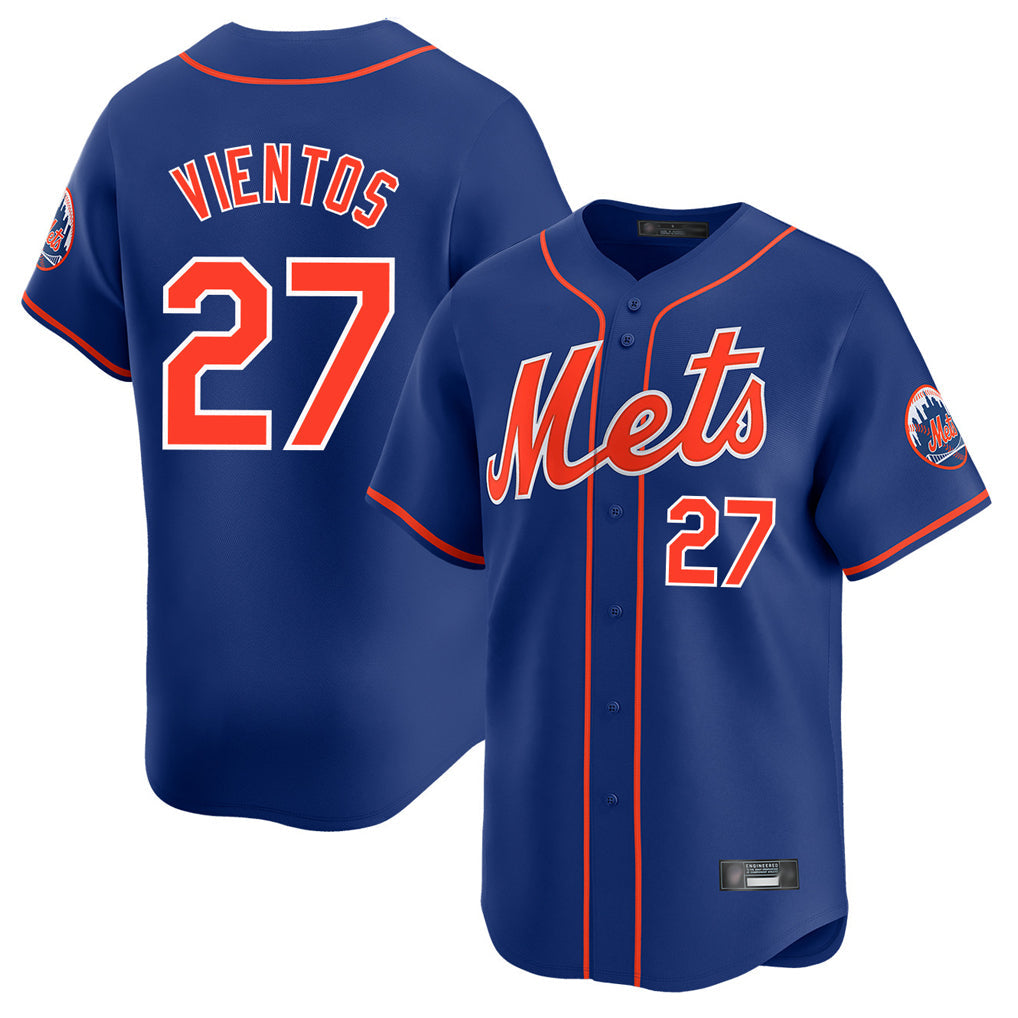 MATTH NY.Mets #27 Mark Vientos Player Royal Home Limited Stitched Jerseys