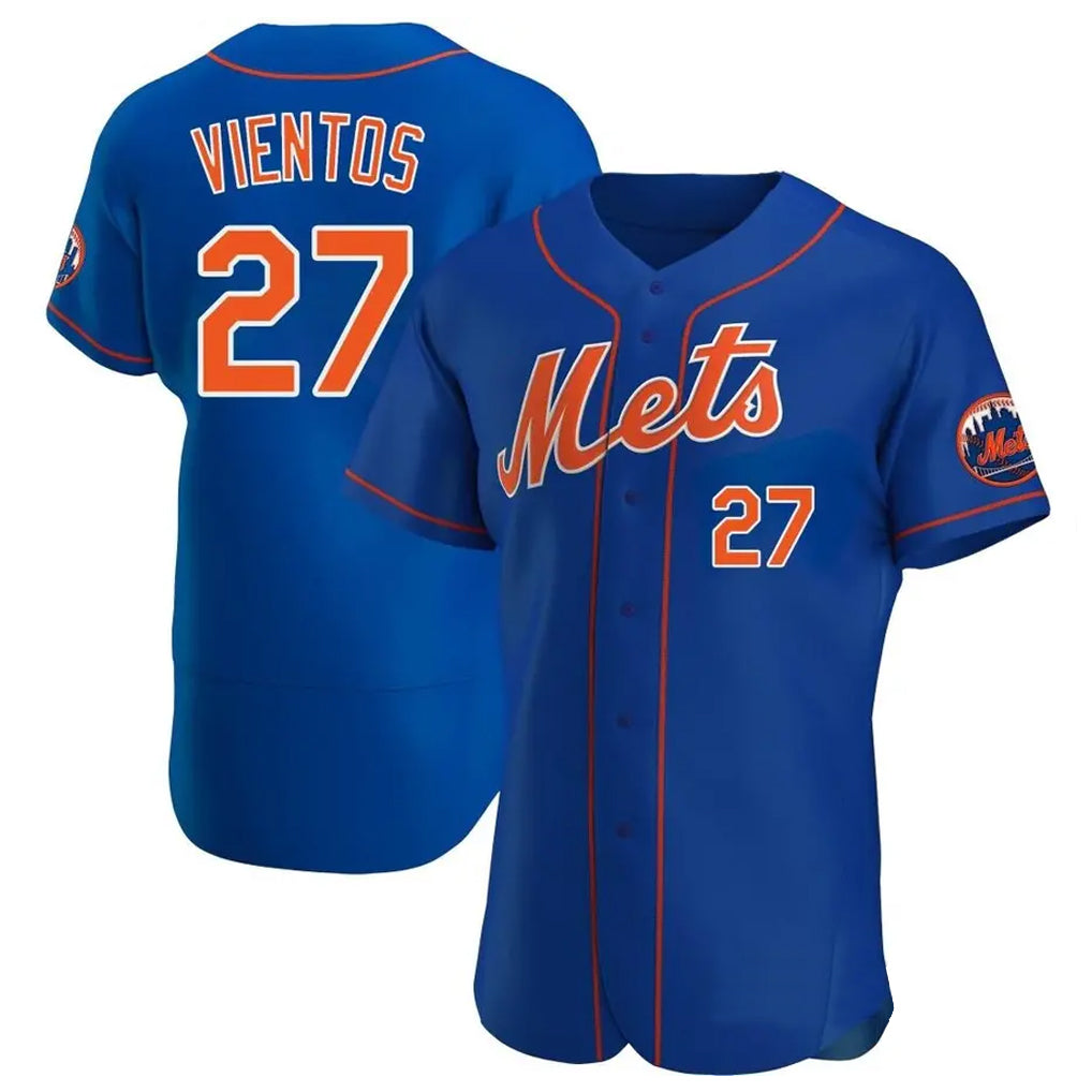MATTH NY.Mets #27 Mark Vientos Player Royal Limited Elite Home Stitched Jerseys