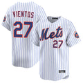 MATTH NY.Mets #27 Mark Vientos Player White Home Limited Stitched Jerseys