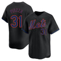 MATTH NY.Mets #31 Mike Piazza Player Black Alternate Home Limited Stitched Jerseys