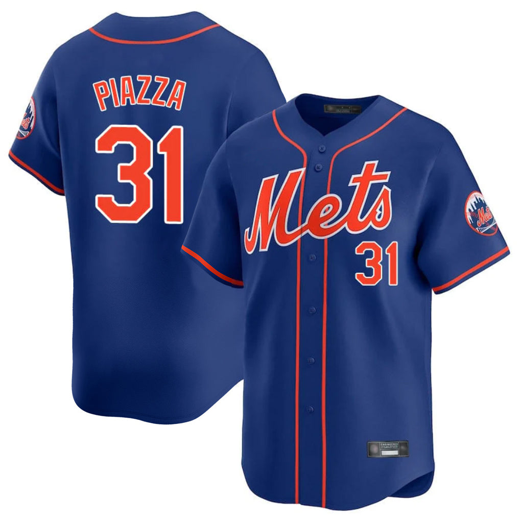 MATTH NY.Mets #31 Mike Piazza Player Royal Home Limited Stitched Jerseys