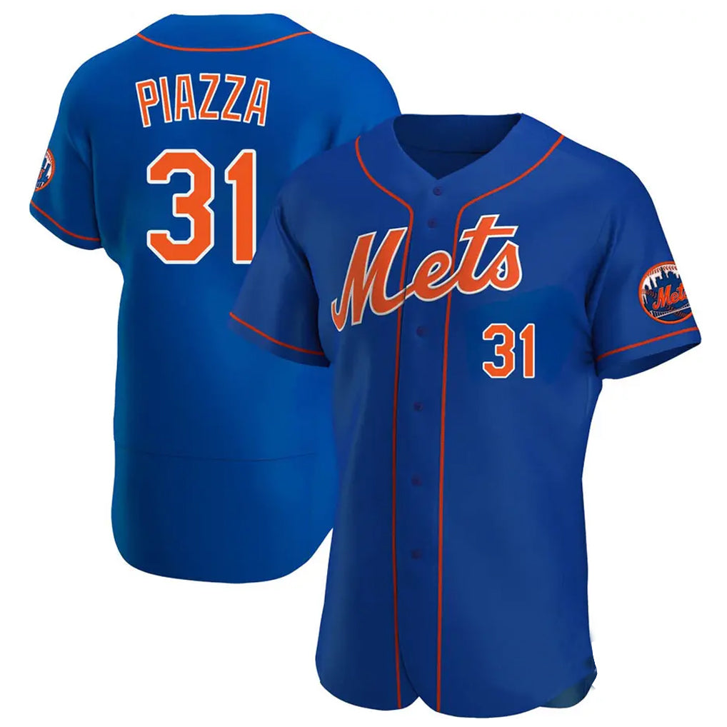 MATTH NY.Mets #31 Mike Piazza Player Royal Limited Elite Home Stitched Jerseys