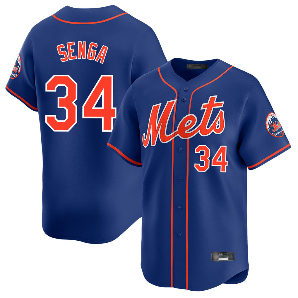 MATTH NY.Mets #34 Kodai Senga Player Royal Home Limited Stitched Jerseys