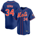 MATTH NY.Mets #34 Kodai Senga Player Royal Home Limited Stitched Jerseys