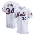 MATTH NY.Mets #34 Kodai Senga Player White Home Limited Elite Stitched Jerseys