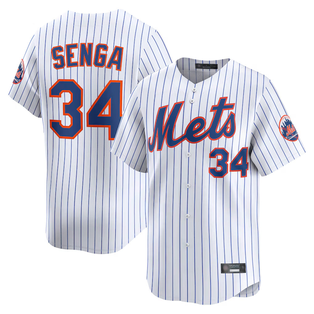 MATTH NY.Mets #34 Kodai Senga Player White Home Limited Stitched Jerseys