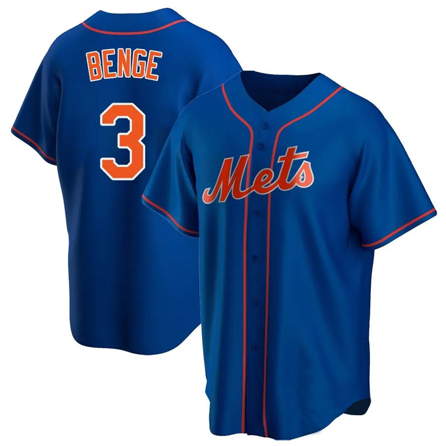 MATTH NY.Mets #3 Carson Benge Player Royal Home Game Stitched Jerseys