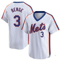 MATTH NY.Mets #3 Carson Benge Player White Cooperstown Collection T-shirt Game Stitched Jerseys