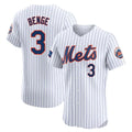MATTH NY.Mets #3 Carson Benge Player White Home Limited Elite Stitched Jerseys