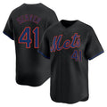 MATTH NY.Mets #41 Tom Seaver Player Black Alternate Home Limited Stitched Jerseys