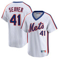 MATTH NY.Mets #41 Tom Seaver Player White Cooperstown Collection T-shirt Game Stitched Jerseys