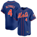 MATTH NY.Mets #4 Francisco Alvarez Player Royal Home Limited Stitched Jerseys