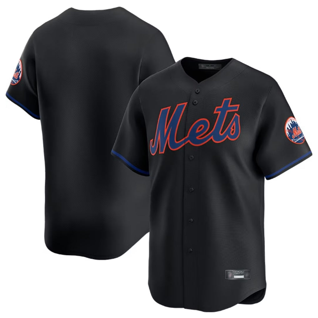 MATTH NY.Mets Blank Player Black Alternate Home Limited Stitched Jerseys