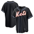 MATTH NY.Mets Blank Player Fashion Black Out Game Stitched Jerseys