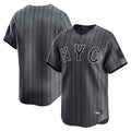 MATTH NY.Mets Blank Player Gray City Connect Limited Stitched Jerseys