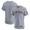 MATTH NY.Mets Blank Player Gray Road Limited Elite Home Stitched Jerseys