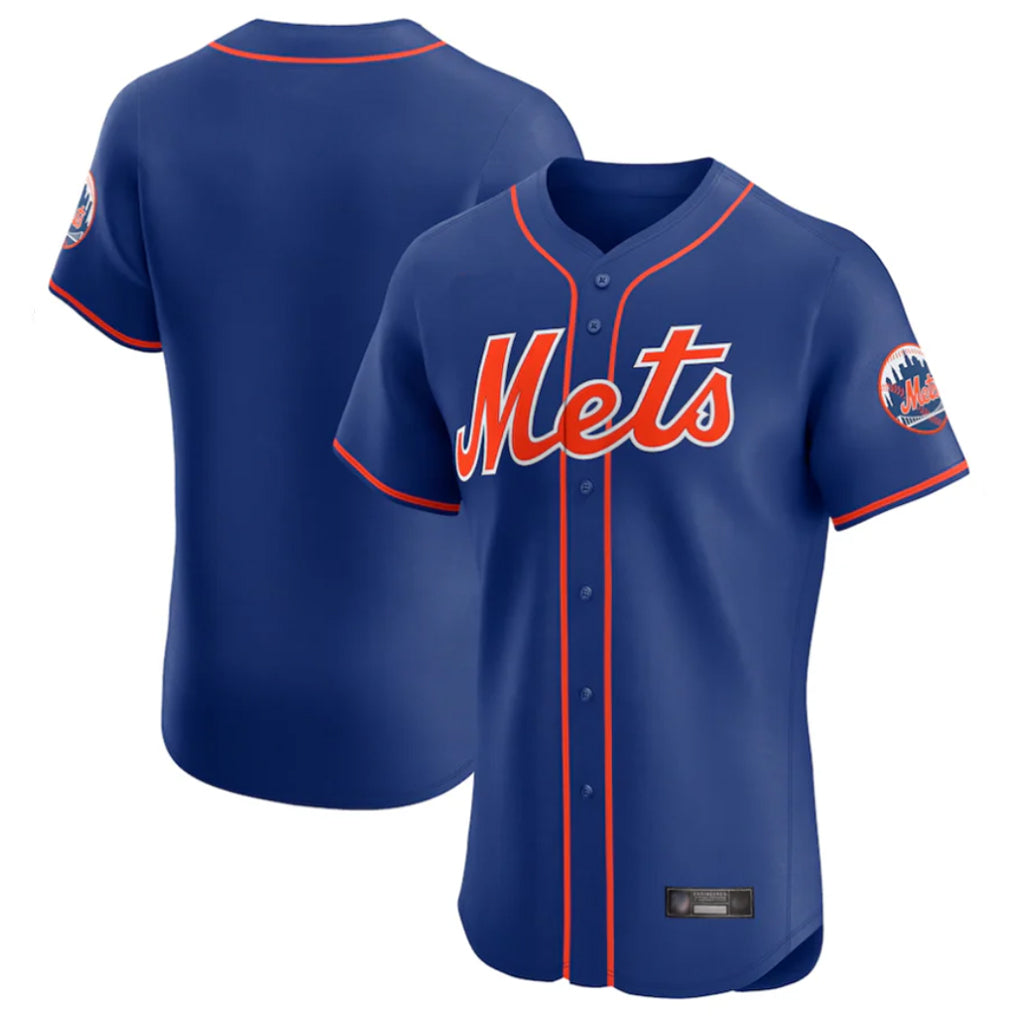 MATTH NY.Mets Blank Player Royal Limited Elite Home Stitched Jerseys