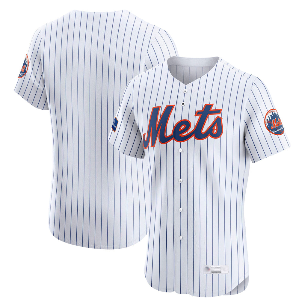 MATTH NY.Mets Blank Player White Home Limited Elite Stitched Jerseys