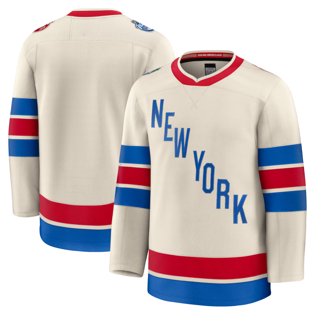 MATTH NY.Rangers Beige 2026 Winter Classic Premium Jerseys