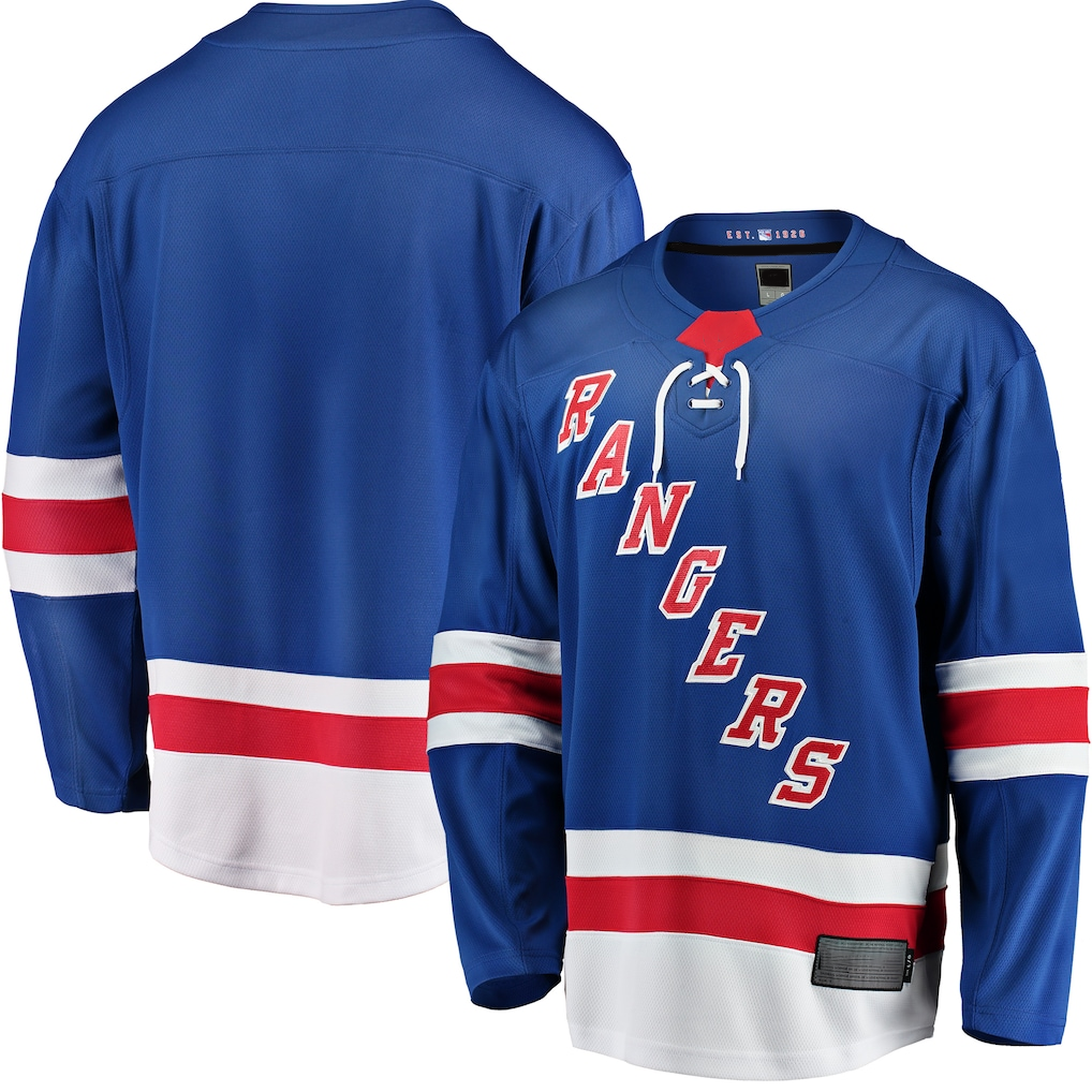 MATTH NY.Rangers Blue Breakaway Home Jerseys
