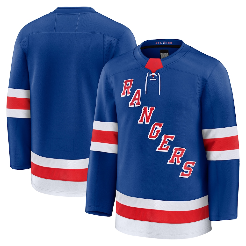 MATTH NY.Rangers Blue Home Premium Jerseys