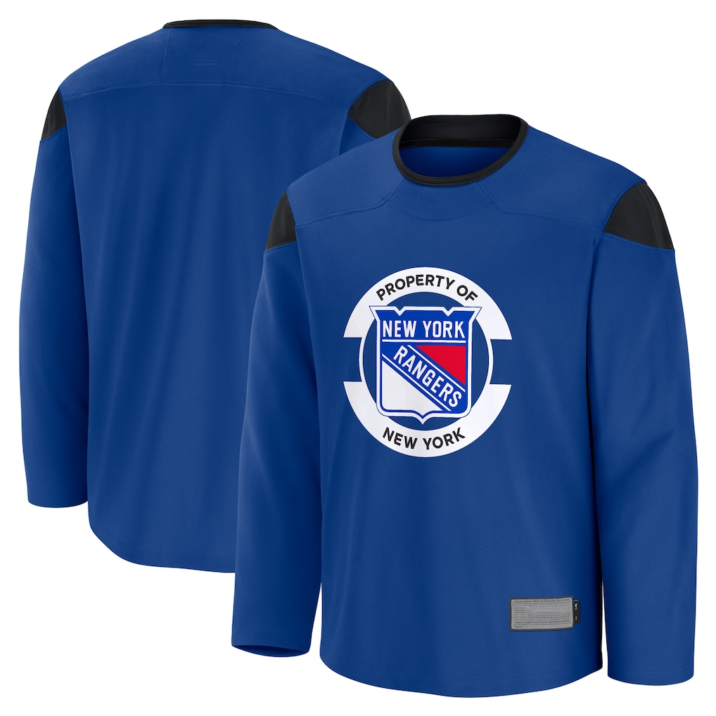 MATTH NY.Rangers Blue Practice Jerseys