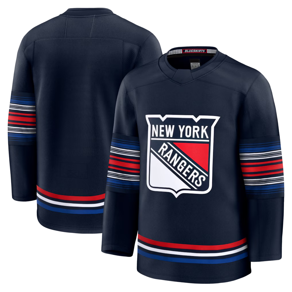 MATTH NY.Rangers Navy Alternate Premium Jerseys