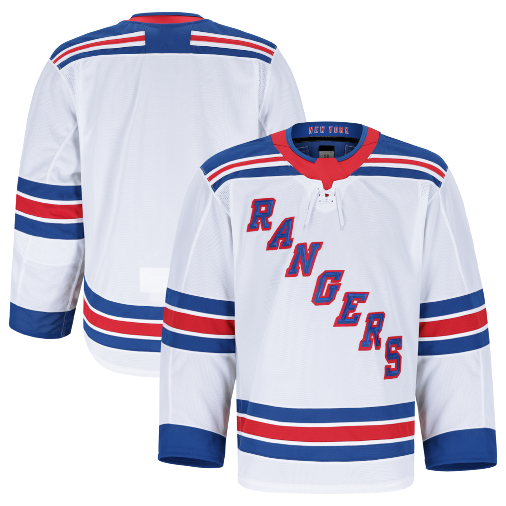 MATTH NY.Rangers White Away Authentic Pro Jerseys