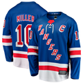 MATTH NY.Rangers #10 JT Miller Blue Home Captain's Patch Breakaway Jerseys