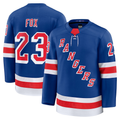 MATTH NY.Rangers #23 Adam Fox Blue Home Premium Jerseys