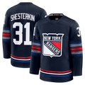 MATTH NY.Rangers #31 Igor Shesterkin Navy Alternate Premier Player Jerseys