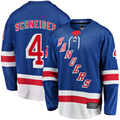 MATTH NY.Rangers #4 Braden Schneider Blue Home Premier Breakaway Jerseys