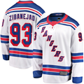 MATTH NY.Rangers #93 Mika Zibanejad White Away Premier Breakaway Player Jerseys