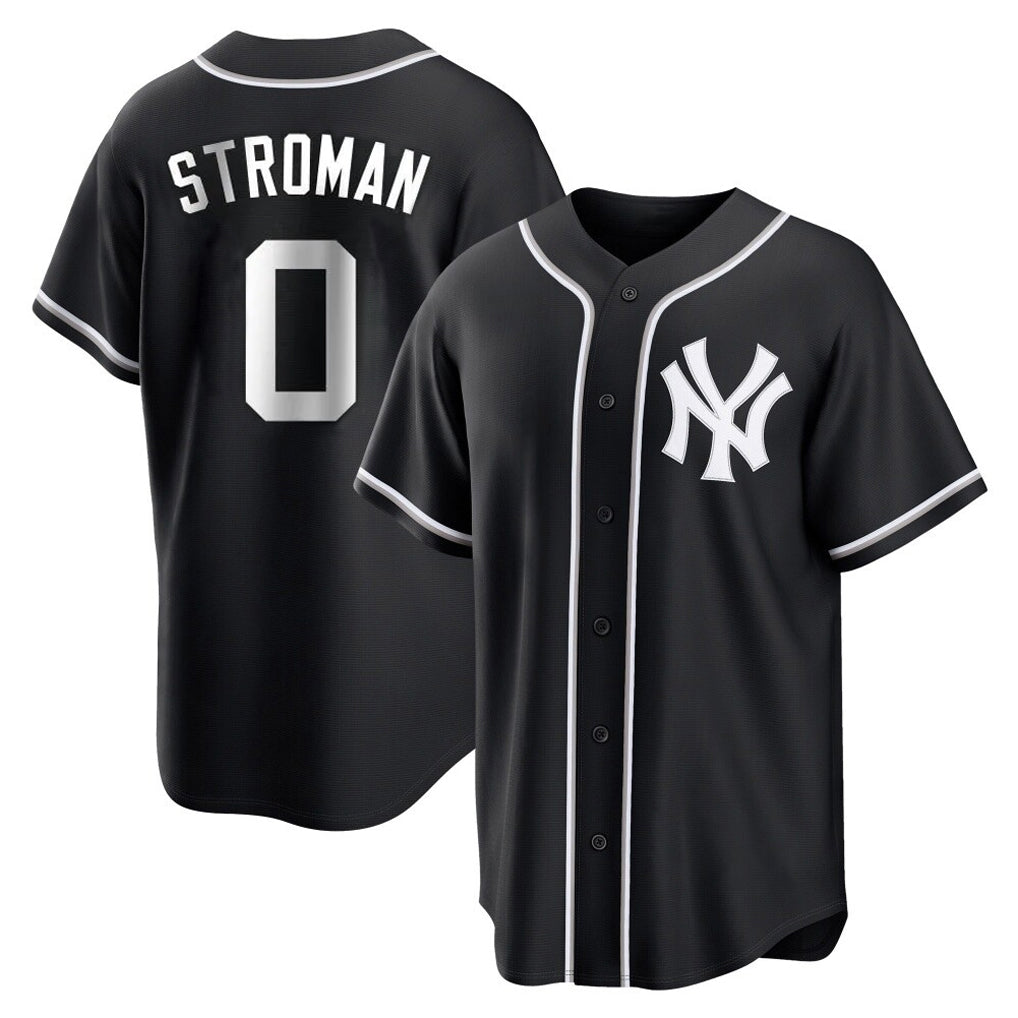 MATTH NY.Yankees #0 Marcus Stroman Player Black Out Game Home Stitched Jerseys