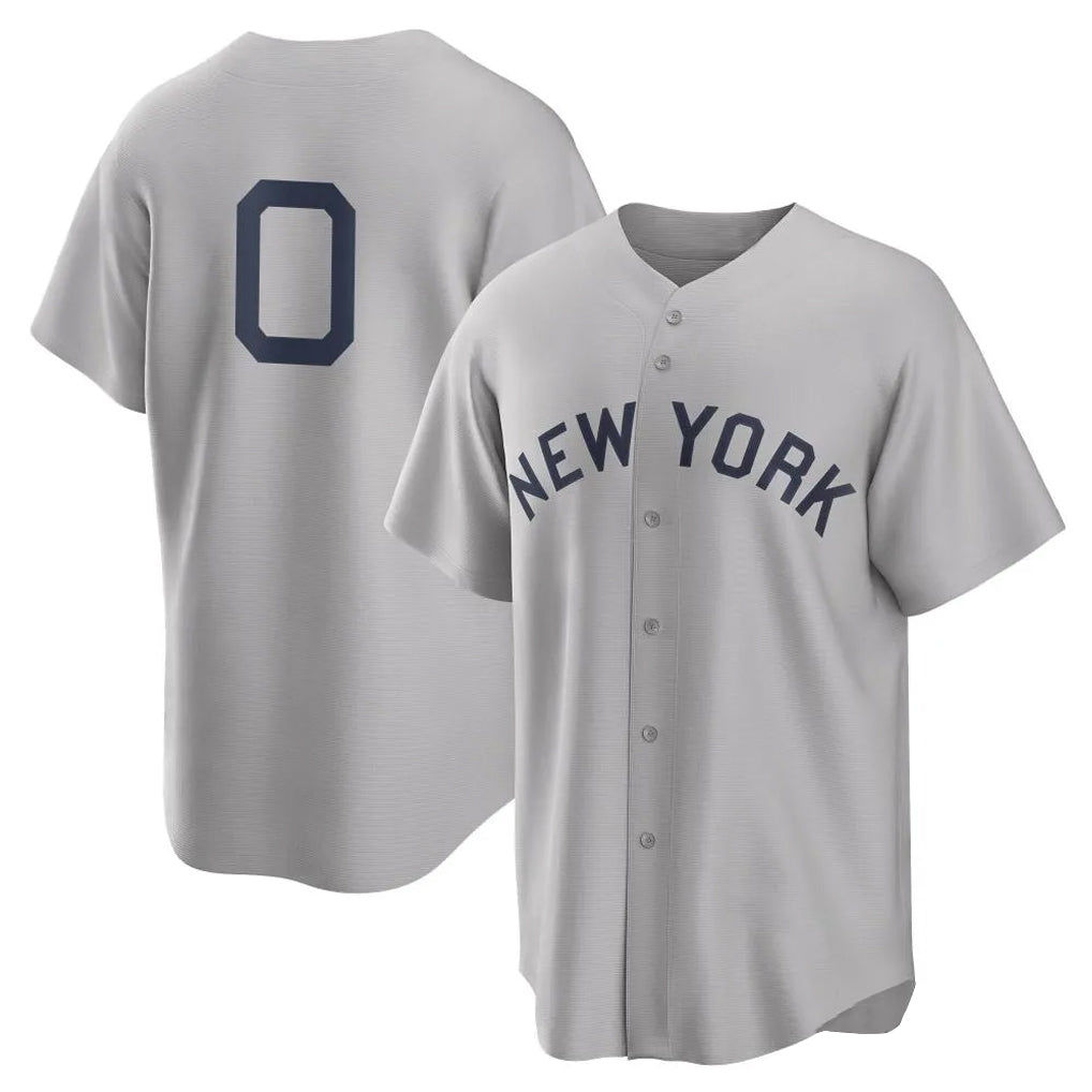 MATTH NY.Yankees #0 Marcus Stroman Player Gray Field of Dreams Game Stitched Jerseys