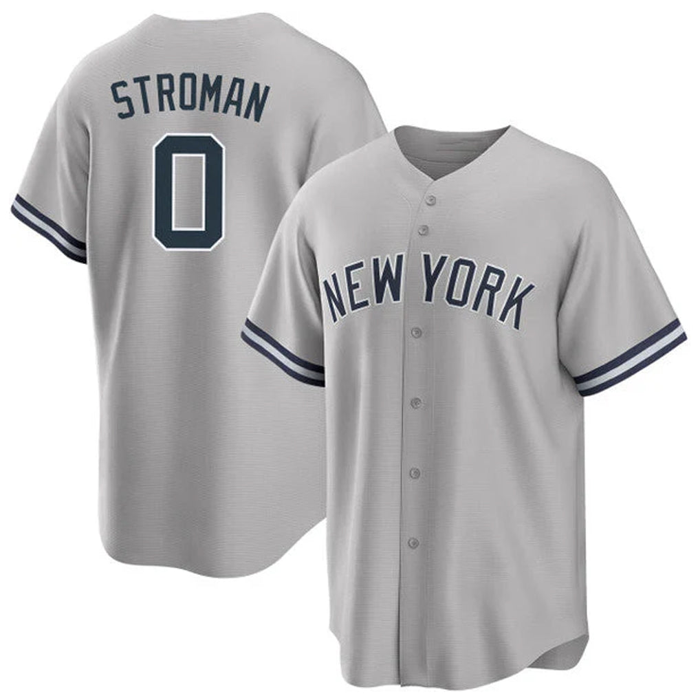 MATTH NY.Yankees #0 Marcus Stroman Player Gray Road Game Stitched Jerseys