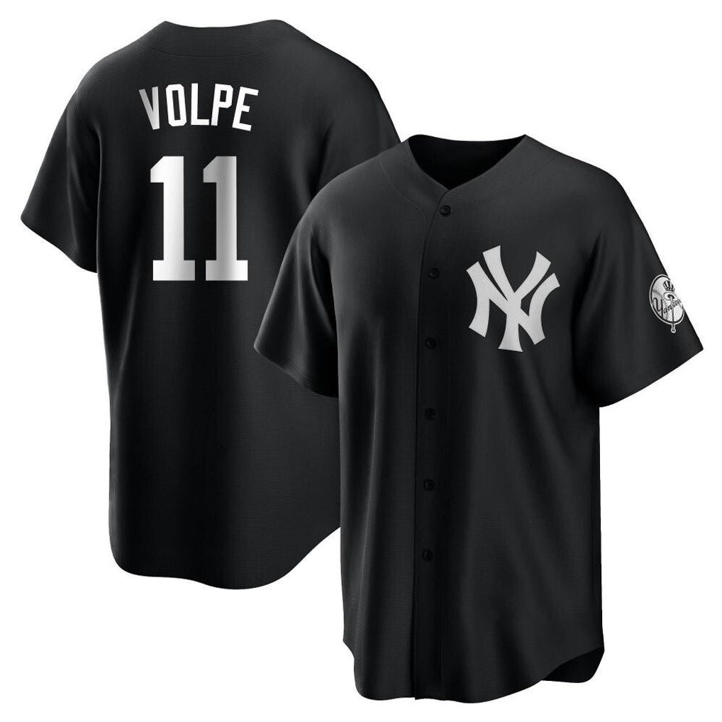 MATTH NY.Yankees #11 Anthony Volpe Player Black Game Stitched Jerseys