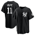 MATTH NY.Yankees #11 Anthony Volpe Player Black Game Stitched Jerseys