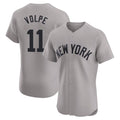MATTH NY.Yankees #11 Anthony Volpe Player Gray Limited Elite Home Stitched Jerseys