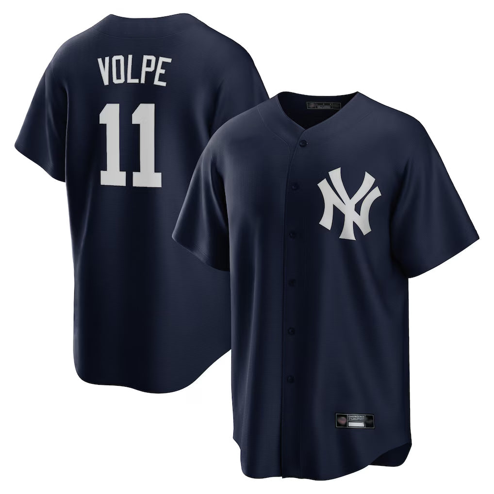 MATTH NY.Yankees #11 Anthony Volpe Player Navy Game Stitched Jerseys