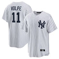 MATTH NY.Yankees #11 Anthony Volpe Player White Game Home Stitched Jerseys