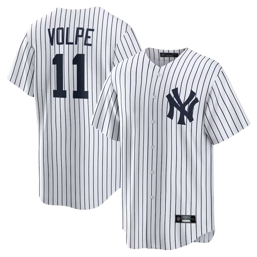 MATTH NY.Yankees #11 Anthony Volpe Player White Game Home Stitched Jerseys