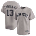 MATTH NY.Yankees #13 Jazz Chisholm Jr Player Gray Limited Home Stitched Jerseys