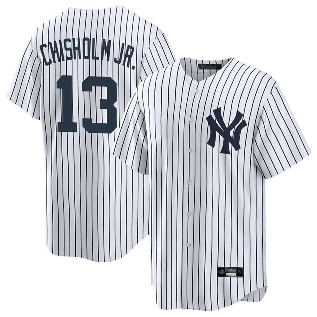 MATTH NY.Yankees #13 Jazz Chisholm Jr Player White Game Home Stitched Jerseys
