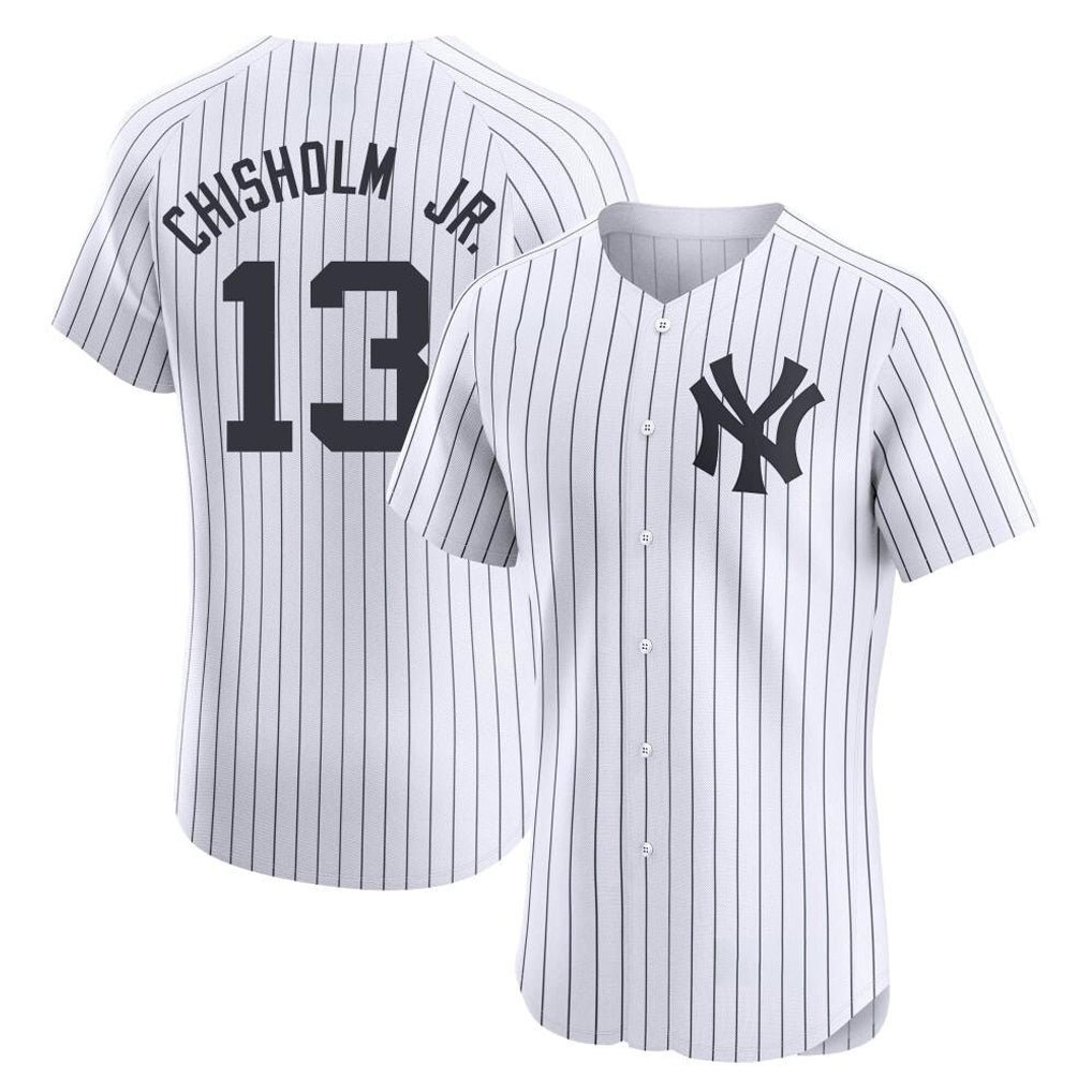 MATTH NY.Yankees #13 Jazz Chisholm Jr Player White Limited Home Stitched Jerseys