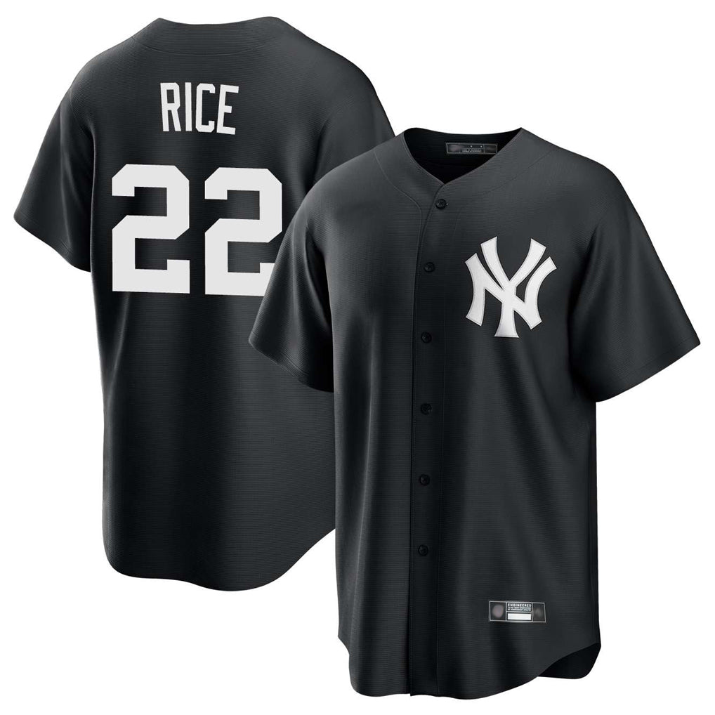 MATTH NY.Yankees #22 Ben Rice Player Black Game Home Stitched Jerseys