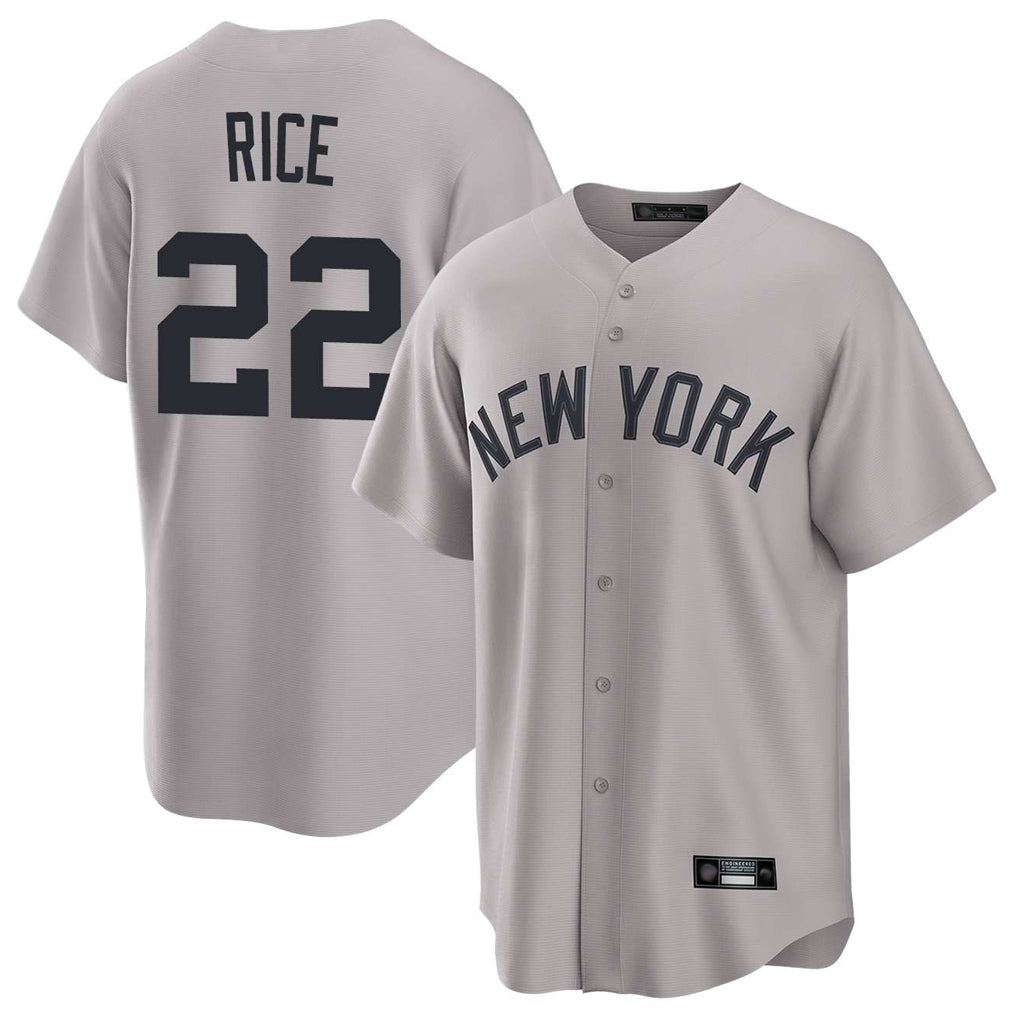 MATTH NY.Yankees #22 Ben Rice Player Gray Game Home Stitched Jerseys